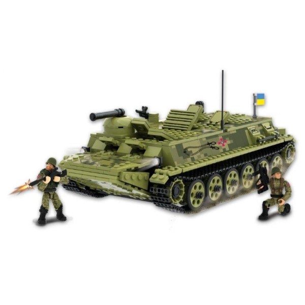 Конструктор IBLOCK Армия, Транспортер MT-ЛB, 763 детали PL-921-485