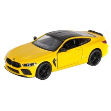Машинка металлическая Kinsmart 1:38 BMW M8 Competition Coupe KT5425W инерционная, двери открываются / желтый