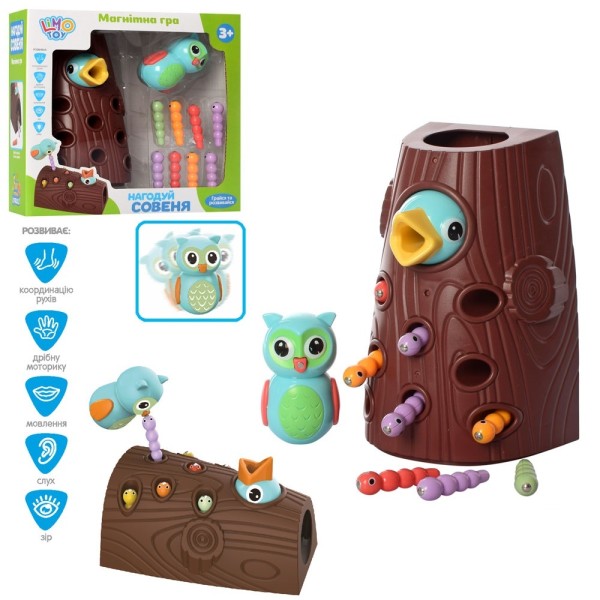 Игра Накорми птенца, магнитная, птичка, гусеницы FT0017