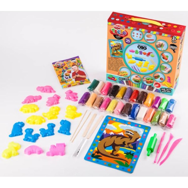 Тесто для лепки "Master Do" коробка Люкс 25 цветов 20г Мальчик TMD-05-01