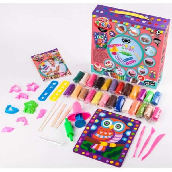 Тесто для лепки "Master Do" коробка Люкс 25 цветов 20г Девочка TMD-05-02