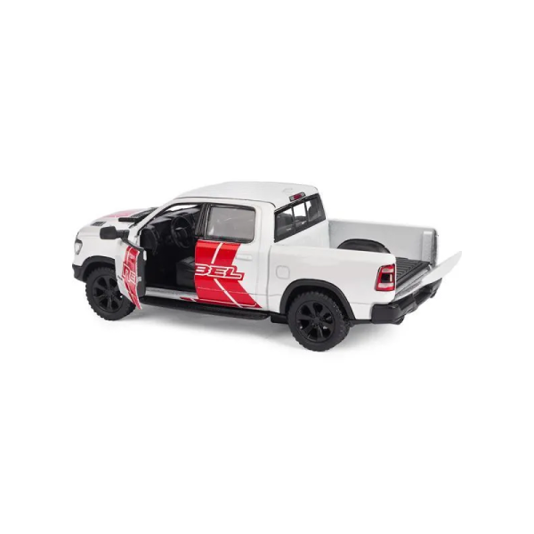 Машинка металева Kinsmart 1:46 Dodge RAM 1500 Livery Edition 2019 (інерційна, двері відчиняються, біла KT5413WF)