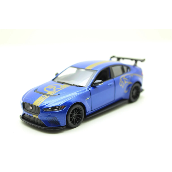 Металлическая машинка Kinsmart 1:38 Jaguar SV Project 8 Livery Edition KT5416WF, инерционная / Синий