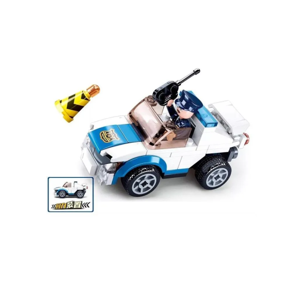 Конструктор Sluban Полиция Патрульная машина, 90 деталей M38-B0824