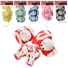 Комплект защиты для катания наколенники налокотники защита запястья для роликов скейта самоката 0032-1 / Жёлтый