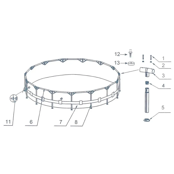 Басейн каркасный Intex Prism Frame 305x76см 26700NP