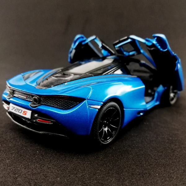 Машинка металева Kinsmart KT5403WG 1:36 McLaren MSO 720S інерційна, двері відчиняються / Синій
