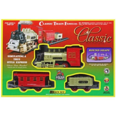 Дитяча залізниця Classic Train 816-2 Ретро паровоз із димом світлом та звуком