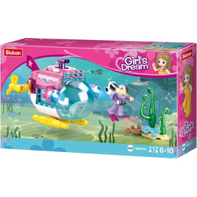 Конструктор Sluban Girls Dream M38-B0921D Подлодка, 117 деталей, 1 фигурка