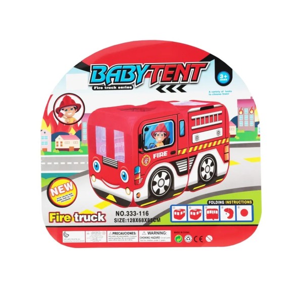 Палатка Детская Игровая Пожарная машина M 5783