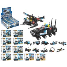 Конструктор Полицейская Спецтехника: 10 Моделей (5в1), 2 Варианта для Сборки KB198