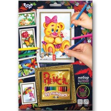 Творческий набор для раскрашивания карандашами по номерам PBN-01-05