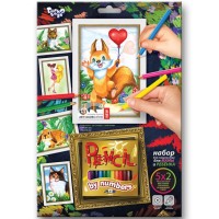 Творческий набор для раскрашивания карандашами по номерам PBN-01-06