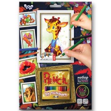 Творческий набор для раскрашивания карандашами по номерам PBN-01-09