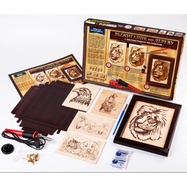 Набір для Пірографії WD-01-02U: Творчість на Дереві з Аксесуарами
