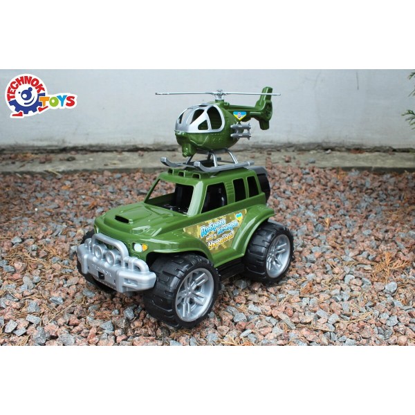Игрушечная военная техника - джип и вертолет Технок 9130