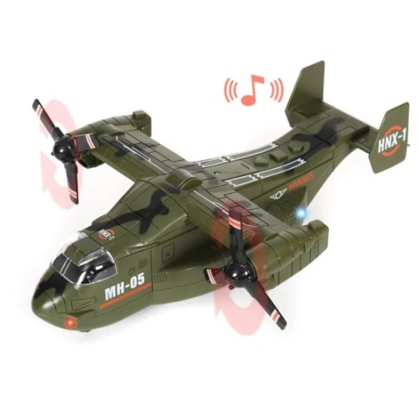 Игрушечный Bell V-22 Osprey 1:72 со звуком и светом