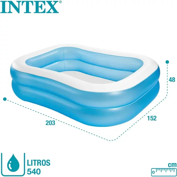 Надувной бассейн Intex Swim Center Family Pool 203×152×48 см (57180), 540 л