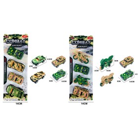 Набір машинок YX08-8-9 військова техніка, 10см, 4шт, 2 види, на аркуші, 38-14-6см