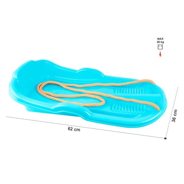Санки детские Ледянка ТехноК, арт. 6481 цвет СИНИЙ