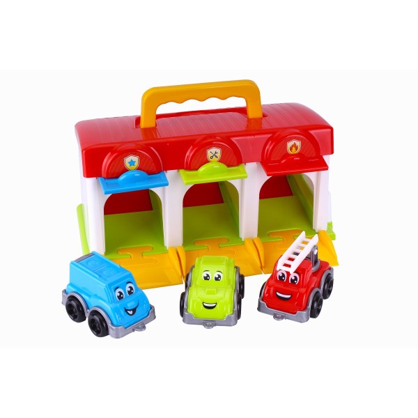 Гараж с машинками с подъемными воротами 8416