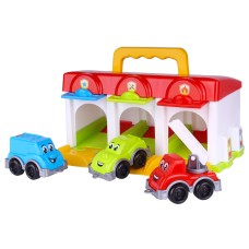 Гараж с машинками с подъемными воротами 8416