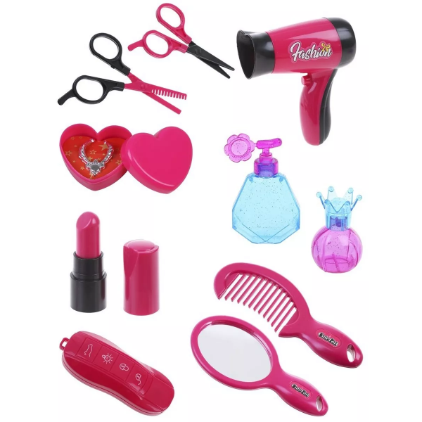 Детский набор парикмахера и стилиста 58497 с феном, ножницами и аксессуарами (на планшетке)