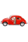Машинка металлическая Kinsmart KT5057W 1:32 1967 Volkswagen Classical Beetle (Жук) инерционная, двери открываются / Красный