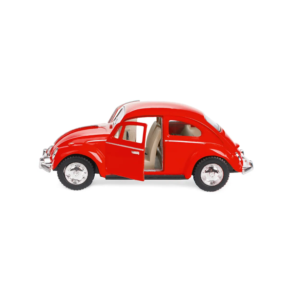 Машинка металлическая Kinsmart KT5057W 1:32 1967 Volkswagen Classical Beetle (Жук) инерционная, двери открываются / Красный