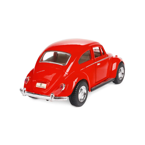 Машинка металлическая Kinsmart KT5057W 1:32 1967 Volkswagen Classical Beetle (Жук) инерционная, двери открываются / Красный