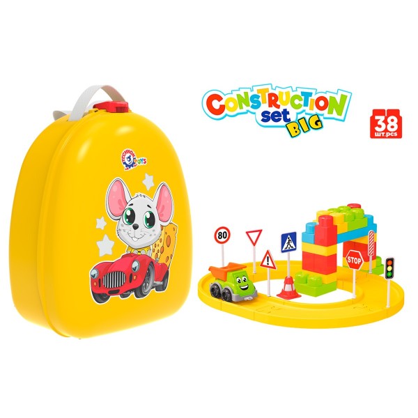 Конструктор в рюкзаке ТехноК 38 деталей 8652