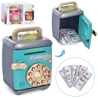 Копилка сейф с кодом, затягивающая купюры, звук, свет (MK 5027)