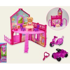 Кукольный дом 2 этажа, куколка K899-101