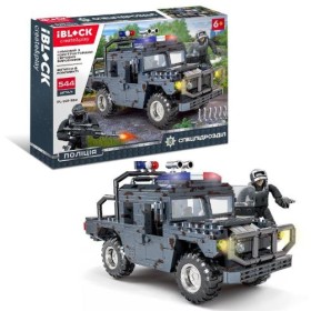 Конструктор IBLOCK Спецподразделение Полиции 544 детали PL-921-352