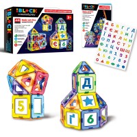 Конструктор магнитный IBLOCK PL-920-03 (46 деталей)