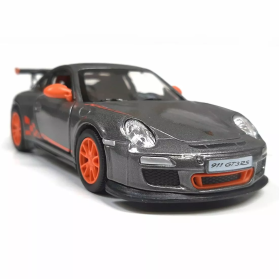 Коллекционная машинка Kinsmart Porsche 911 GT3 RS 2010, 1:36, инерционная модель KT5352W (Серый)