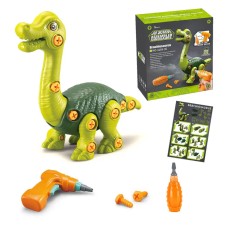 Конструктор винтовой с дрелью и отверткой "Собери своего динозавра" 3169-36.