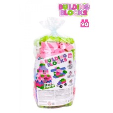 Конструктор детский блочный разноцветный 90 элементов 6559