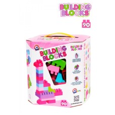 Конструктор детский блочный разноцветный 90 деталей 6535