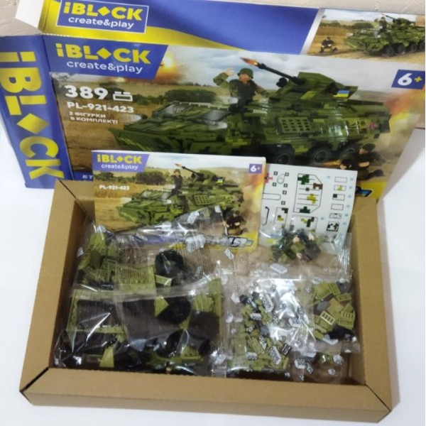 Армия БТР-4 "Буцефал": исследуйте 389 деталей с помощью конструктора IBLOCK PL-921-423