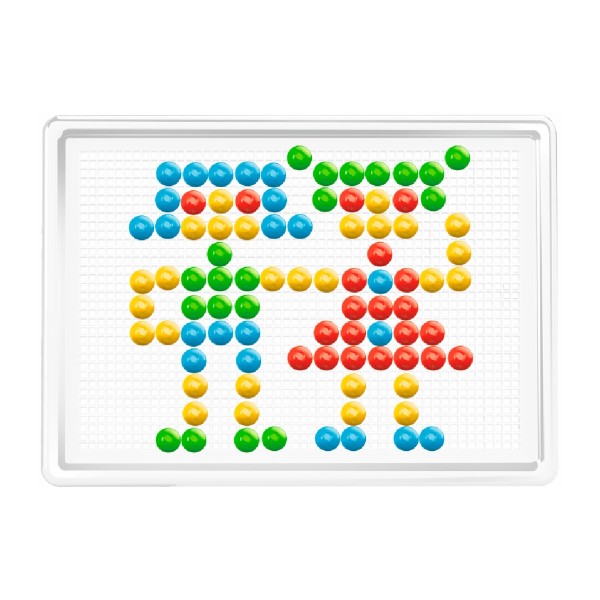 Мозаика 5 ТехноК (арт. 3374) на 240 деталей (13 мм) в кейсе-саквояже для детей от 5 лет