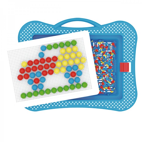 Мозаїка 6 ТехноК (арт. 3381) на 140 деталей (18 мм) у кейсі-саквояжі для дітей від 5 років