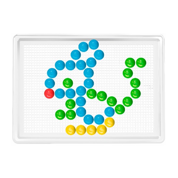 Мозаїка 6 ТехноК (арт. 3381) на 140 деталей (18 мм) у кейсі-саквояжі для дітей від 5 років