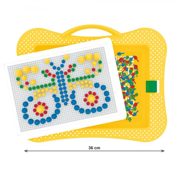 Мозаика 7 ТехноК (арт. 2100) — набор 300 фишек разного размера (9, 13, 18 мм) в кейсе