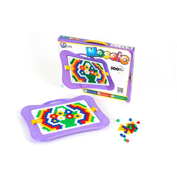 Мозаика красочная ТехноК 300 фишек 4722