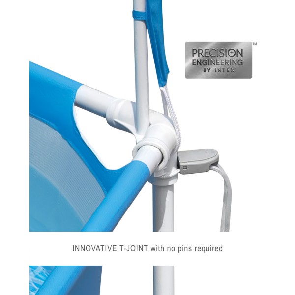 Каркасный бассейн Intex 28209 Canopy Metal Frame 183х38см с навесом, 700л.