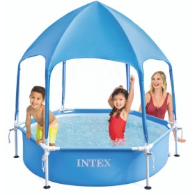 Каркасный бассейн Intex 28209 Canopy Metal Frame 183х38см с навесом, 700л.