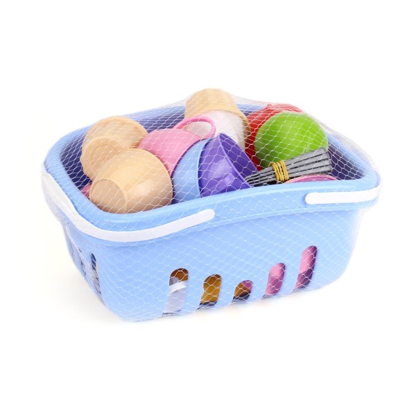 Игровой набор посуды с корзиной для пикника "ТехноК" (арт. 7242)