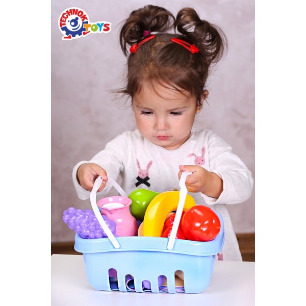 Игровой набор посуды с корзиной для пикника "ТехноК" (арт. 7242)