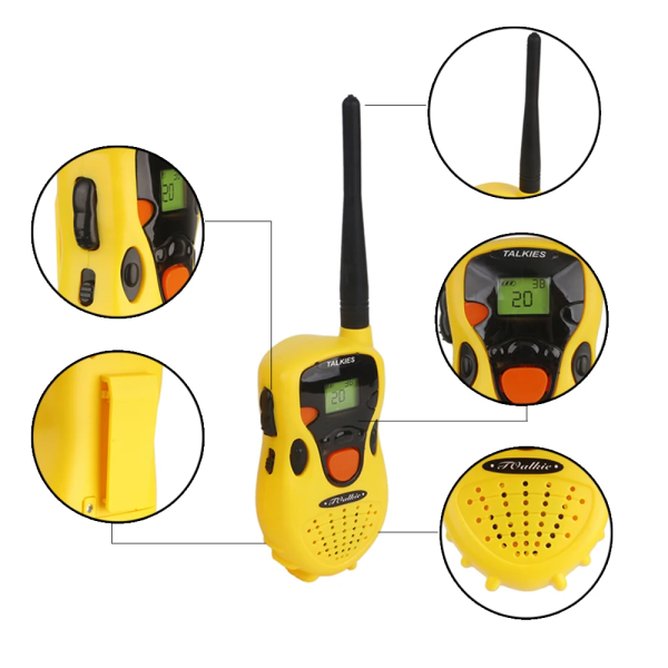 Рации для детей игровой набор 2 шт, желтый цвет, 178